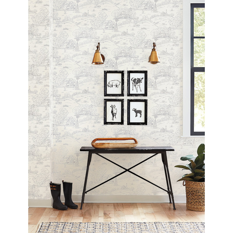 York Wallcoverings Toile Wallpaper & Reviews Wayfair